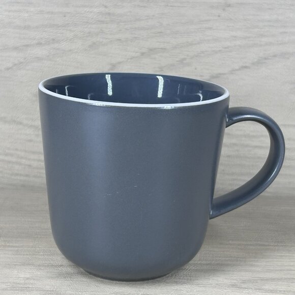 Dark Gray with White Rim Mug DOULTON GORDON RAMSAY BREAD STREET MUG - Picture 1 of 4